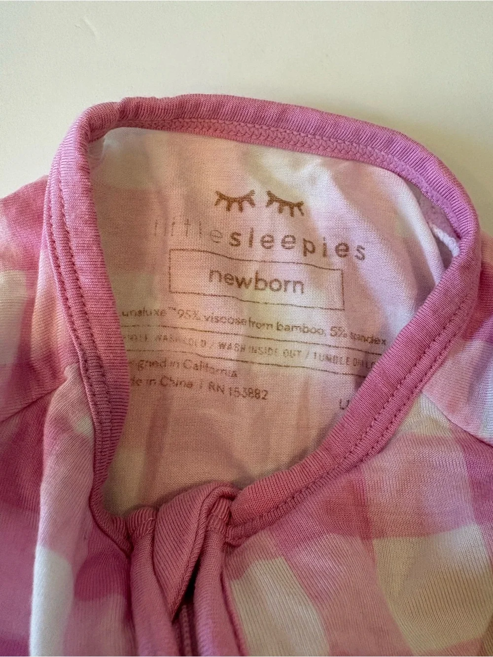 Little Sleepies soft gingham